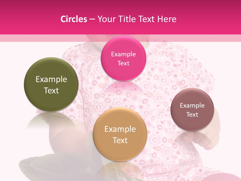 Pink Rosa Sonne PowerPoint Template