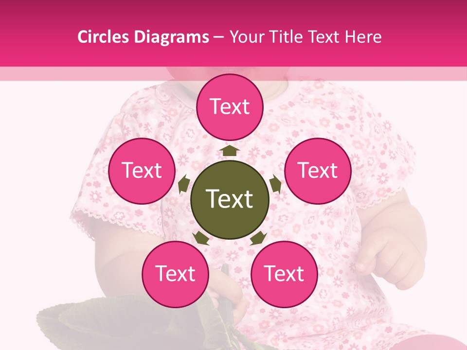 Pink Rosa Sonne PowerPoint Template