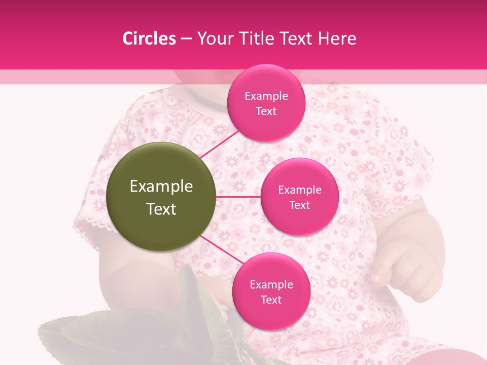 Pink Rosa Sonne PowerPoint Template