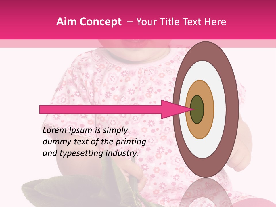 Pink Rosa Sonne PowerPoint Template