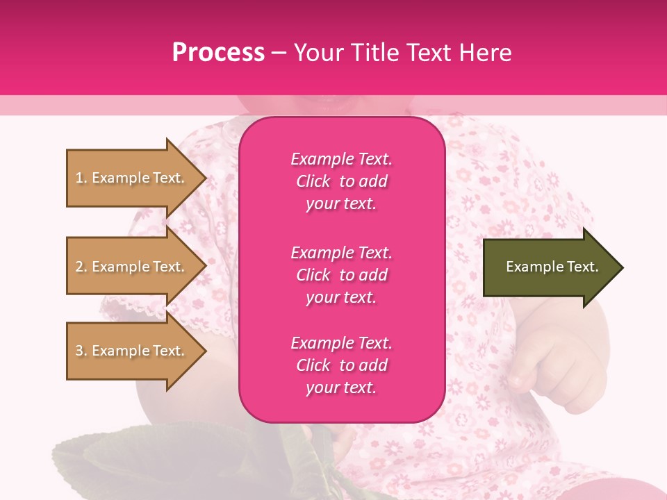 Pink Rosa Sonne PowerPoint Template