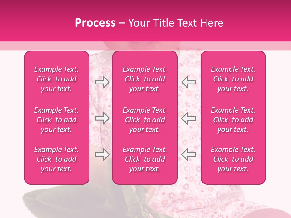 Pink Rosa Sonne PowerPoint Template