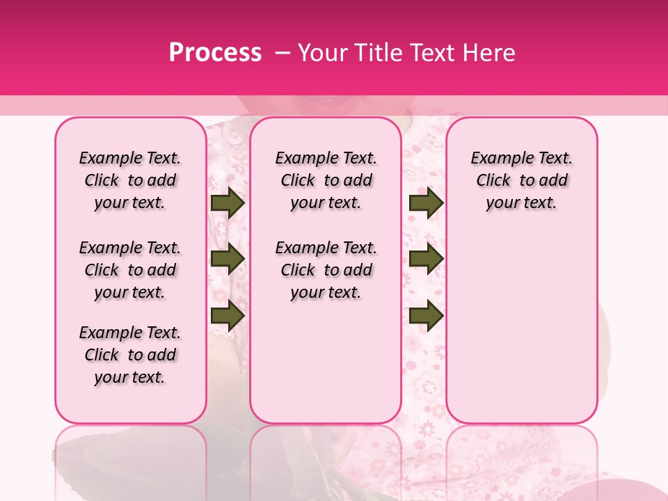 Pink Rosa Sonne PowerPoint Template