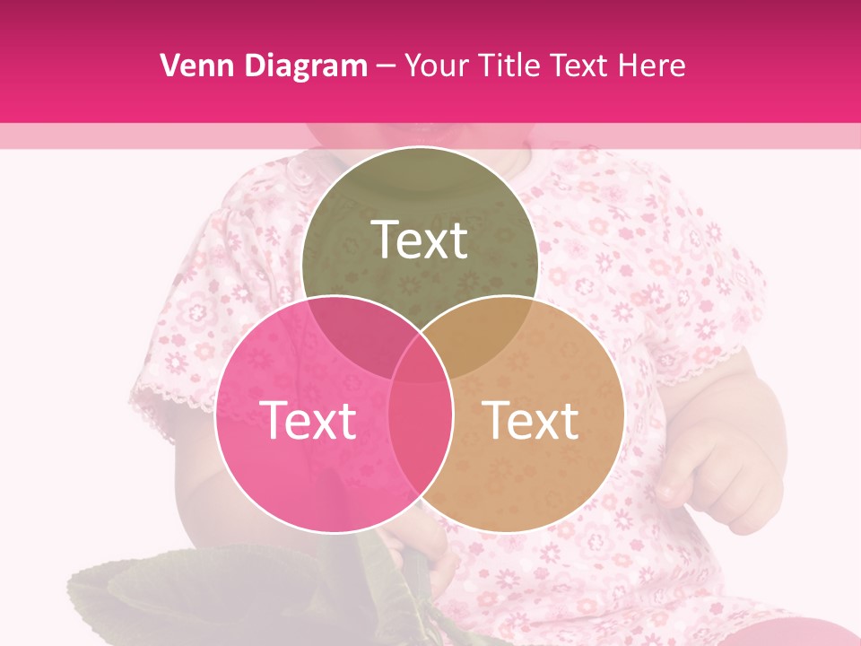 Pink Rosa Sonne PowerPoint Template