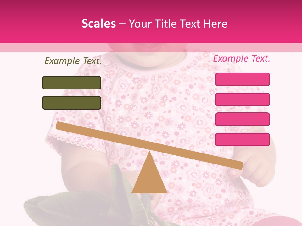 Pink Rosa Sonne PowerPoint Template