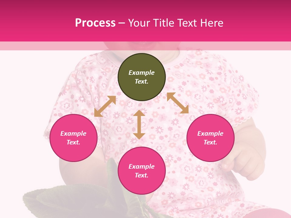 Pink Rosa Sonne PowerPoint Template