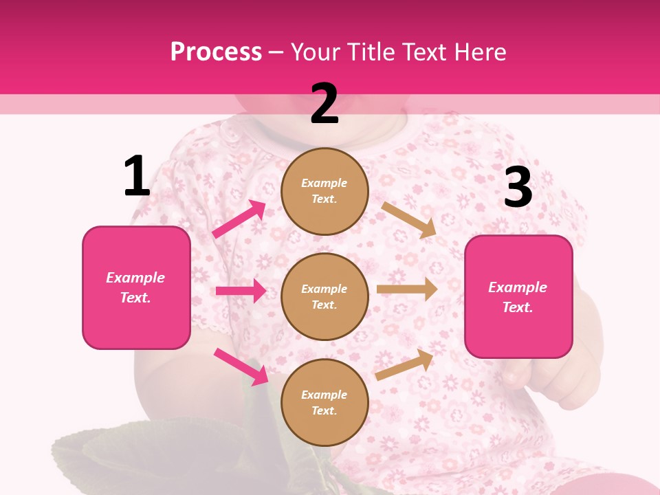 Pink Rosa Sonne PowerPoint Template