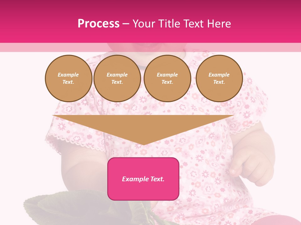 Pink Rosa Sonne PowerPoint Template