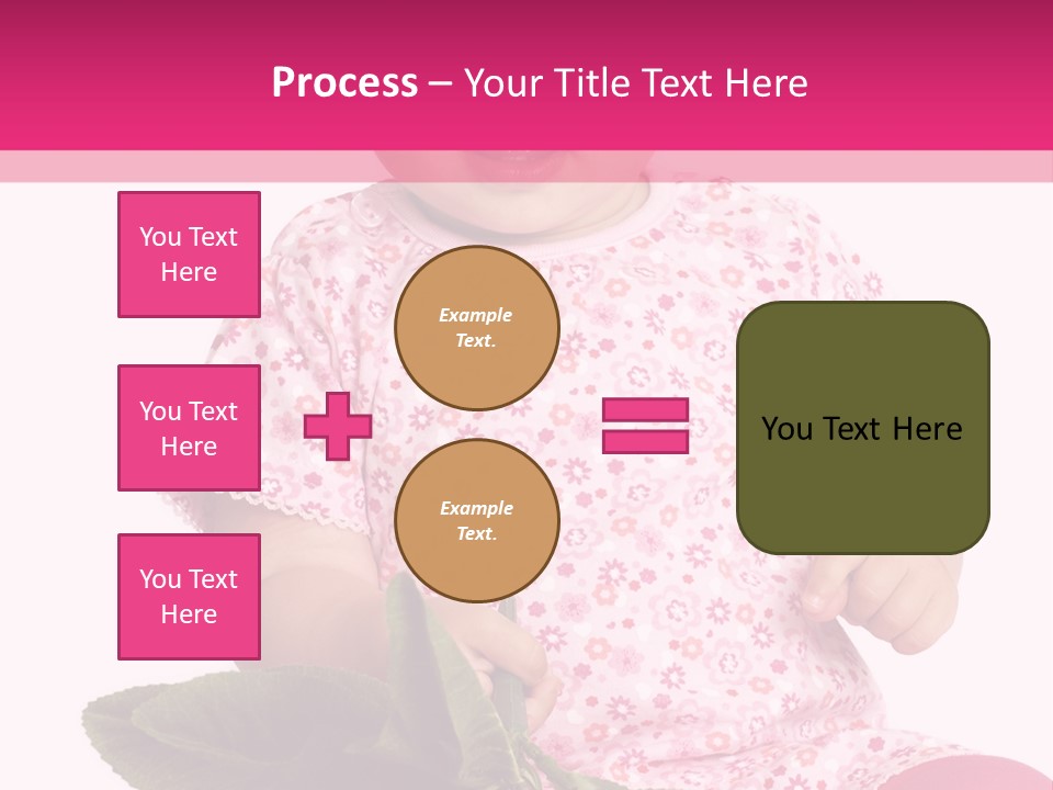 Pink Rosa Sonne PowerPoint Template