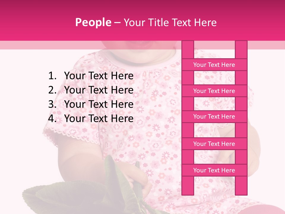 Pink Rosa Sonne PowerPoint Template