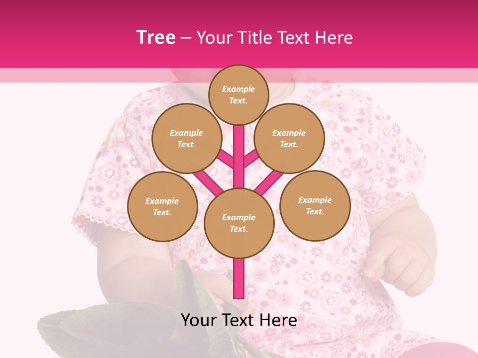Pink Rosa Sonne PowerPoint Template