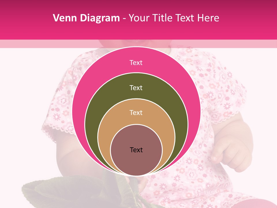 Pink Rosa Sonne PowerPoint Template