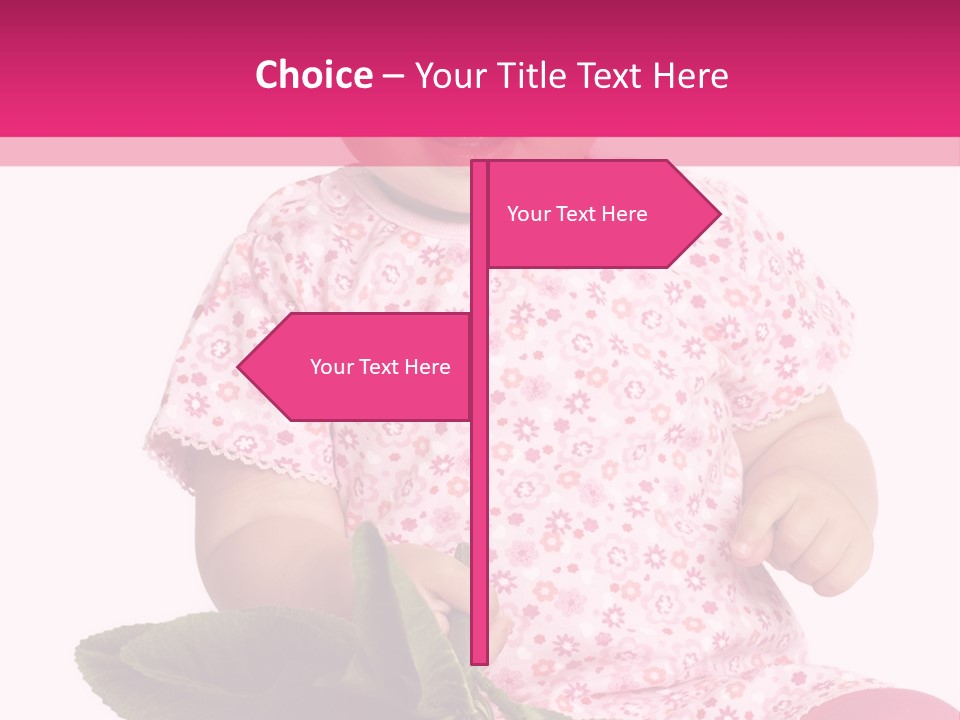 Pink Rosa Sonne PowerPoint Template