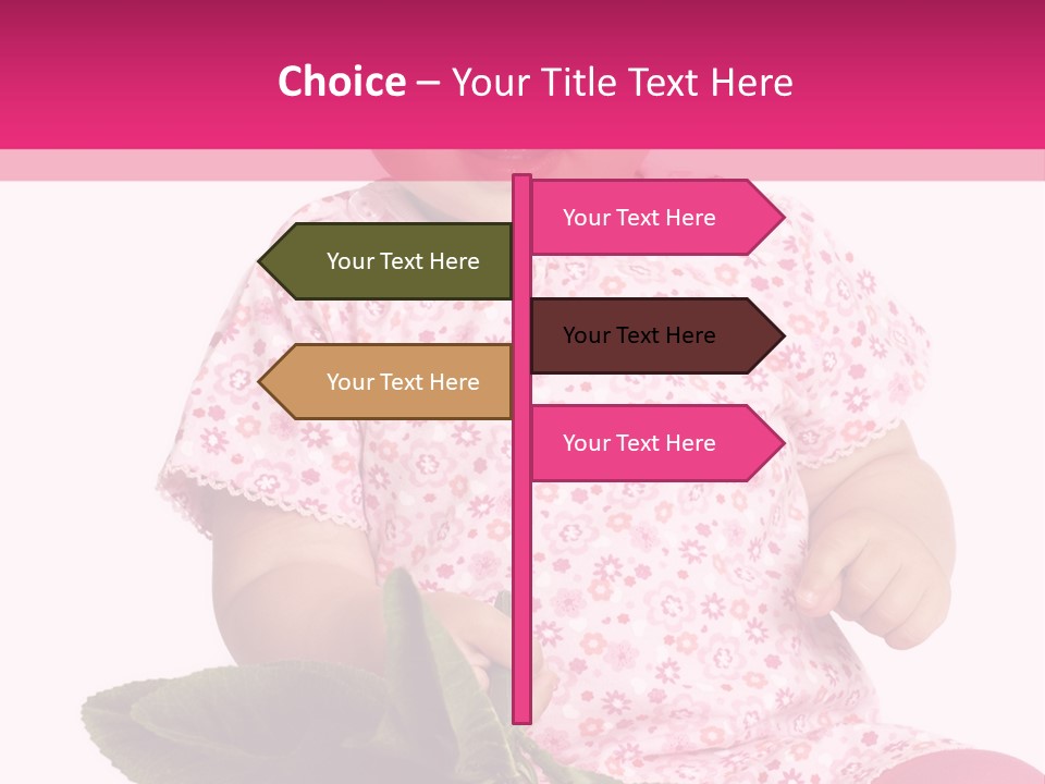 Pink Rosa Sonne PowerPoint Template