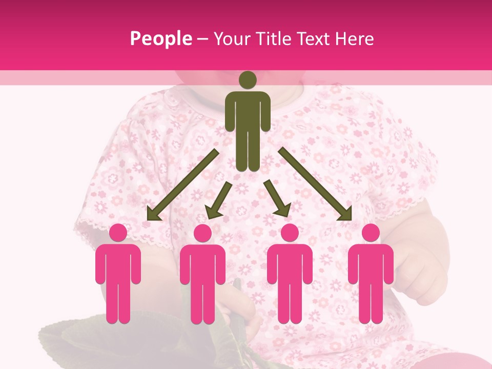 Pink Rosa Sonne PowerPoint Template