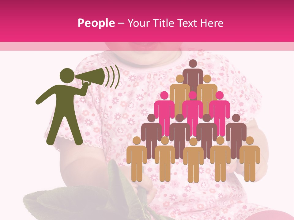 Pink Rosa Sonne PowerPoint Template