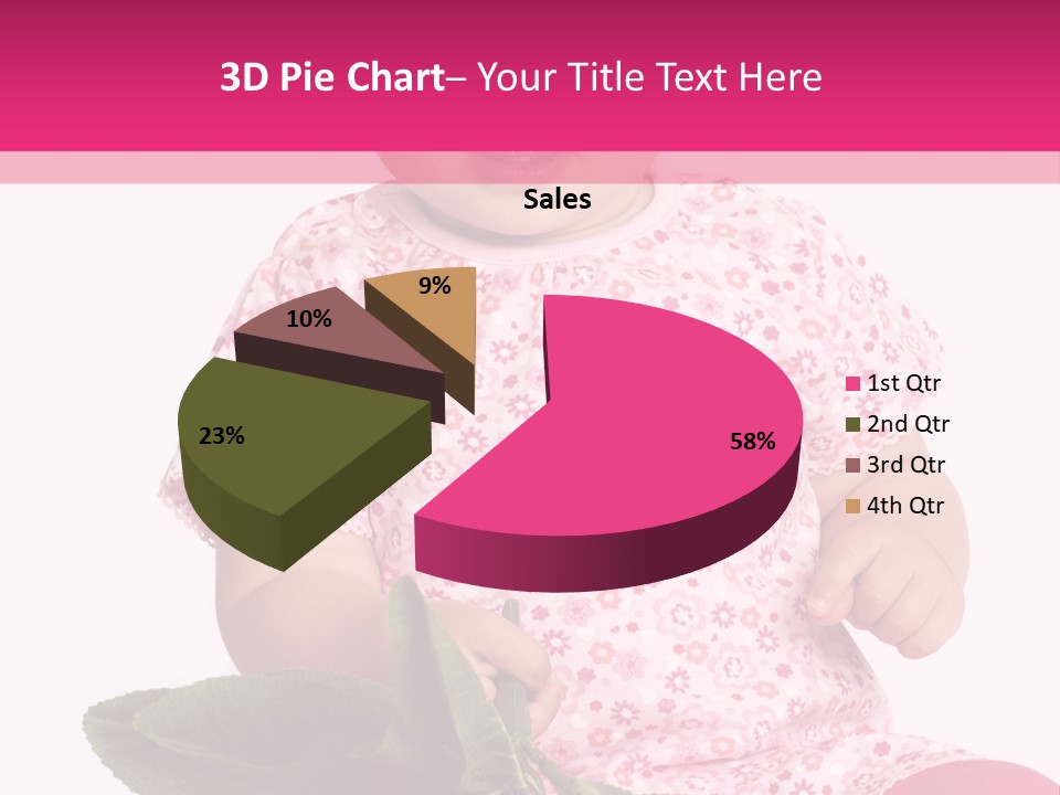Pink Rosa Sonne PowerPoint Template