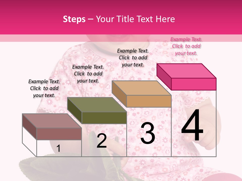 Pink Rosa Sonne PowerPoint Template