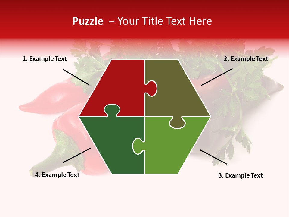 Salad Raw Parsley PowerPoint Template