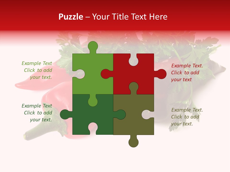 Salad Raw Parsley PowerPoint Template