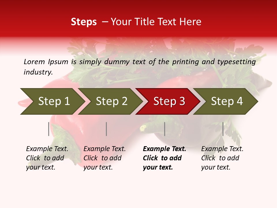 Salad Raw Parsley PowerPoint Template