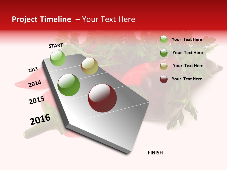 Salad Raw Parsley PowerPoint Template