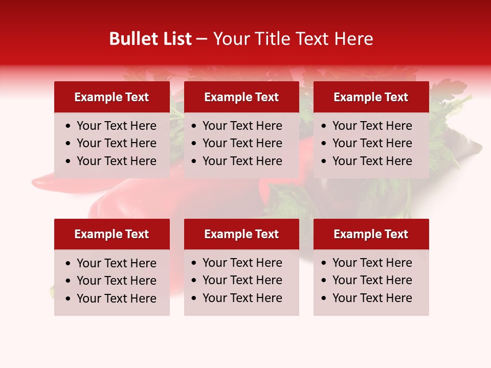 Salad Raw Parsley PowerPoint Template