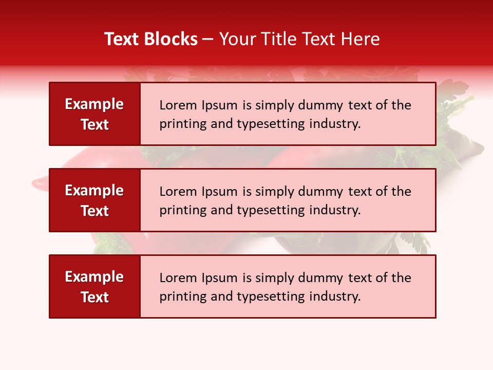 Salad Raw Parsley PowerPoint Template