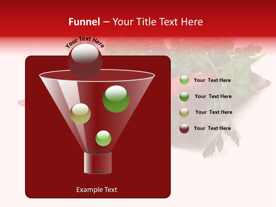 Salad Raw Parsley PowerPoint Template