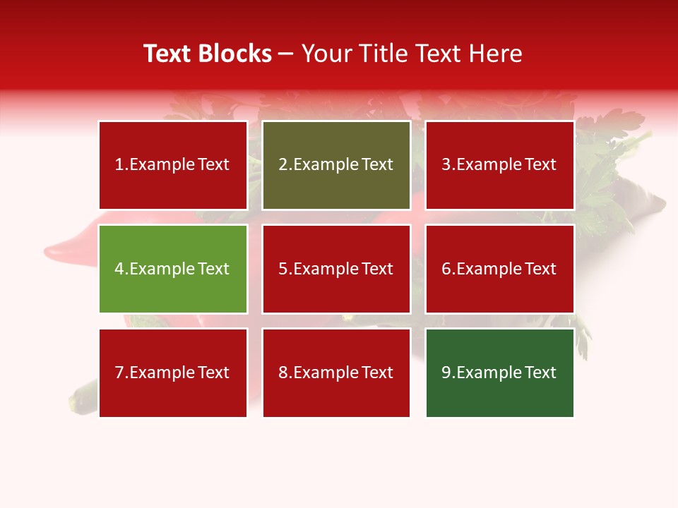 Salad Raw Parsley PowerPoint Template