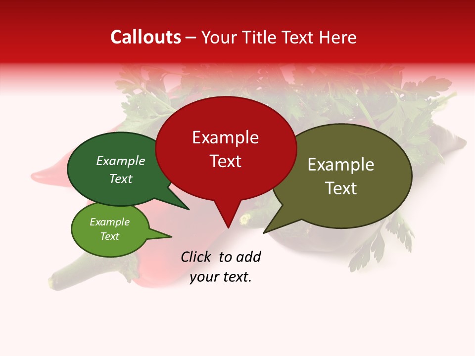 Salad Raw Parsley PowerPoint Template