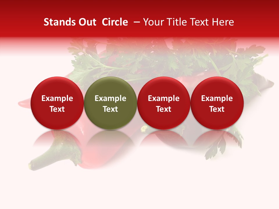 Salad Raw Parsley PowerPoint Template