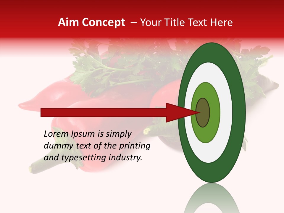 Salad Raw Parsley PowerPoint Template