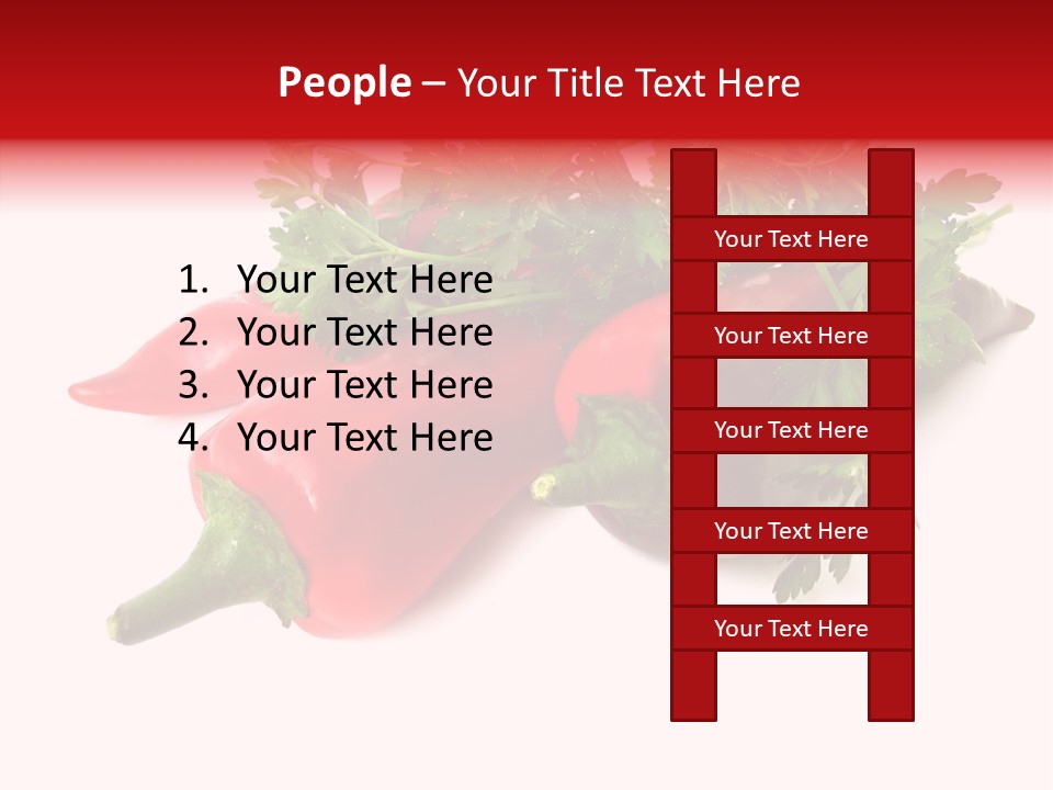 Salad Raw Parsley PowerPoint Template