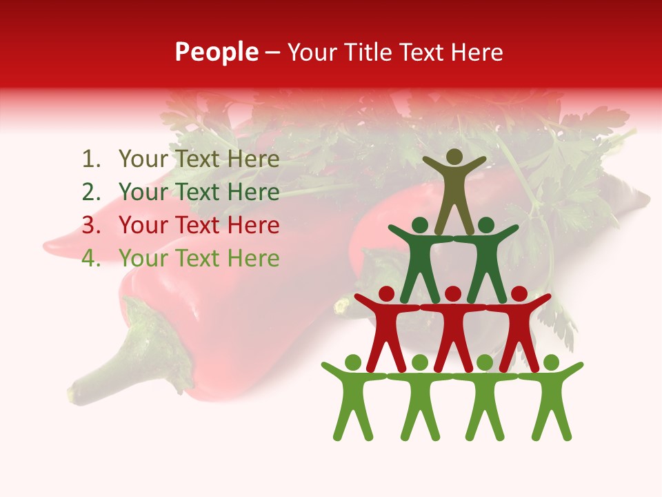 Salad Raw Parsley PowerPoint Template