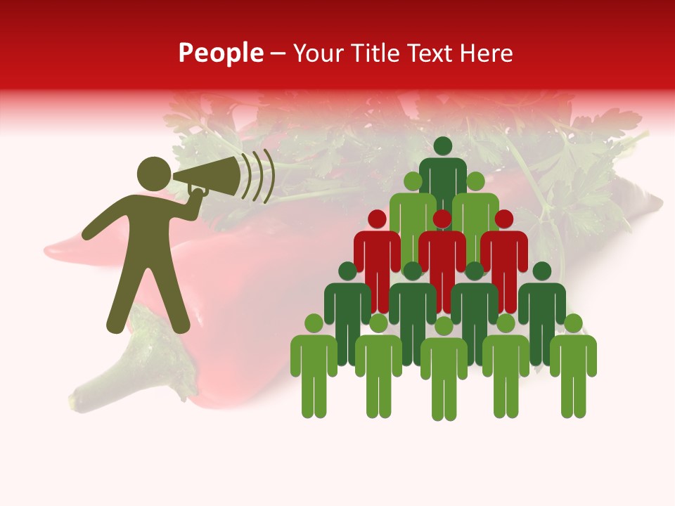 Salad Raw Parsley PowerPoint Template