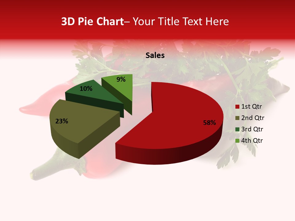 Salad Raw Parsley PowerPoint Template