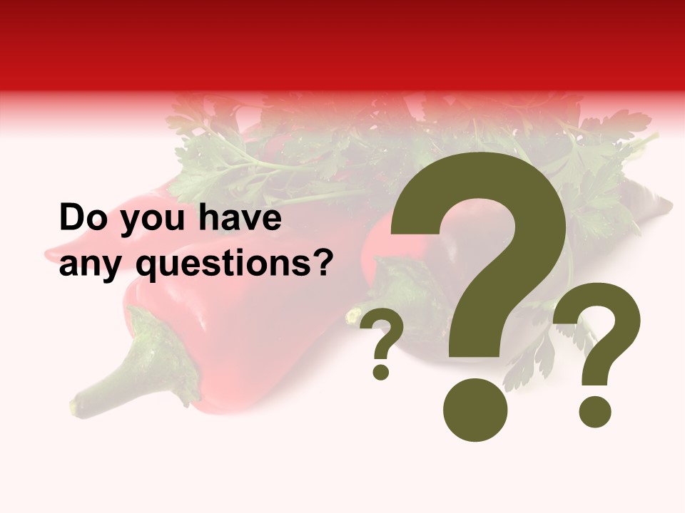 Salad Raw Parsley PowerPoint Template