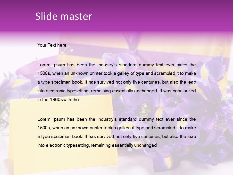 Holiday Ribbon Card PowerPoint Template