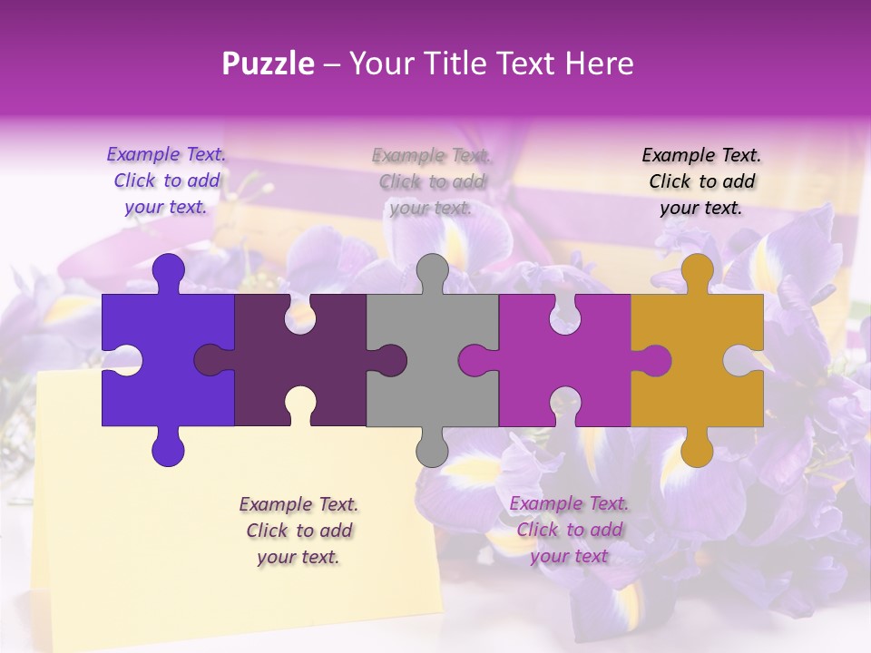 Holiday Ribbon Card PowerPoint Template