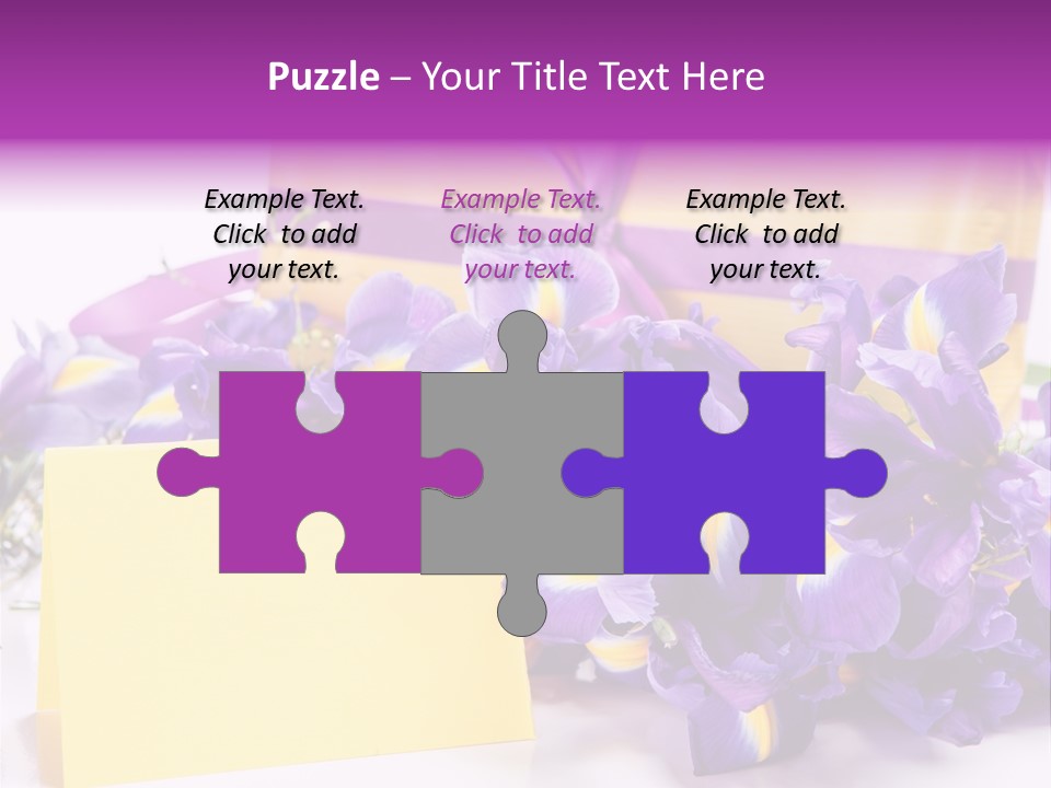 Holiday Ribbon Card PowerPoint Template