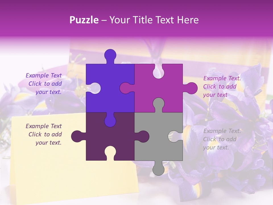 Holiday Ribbon Card PowerPoint Template