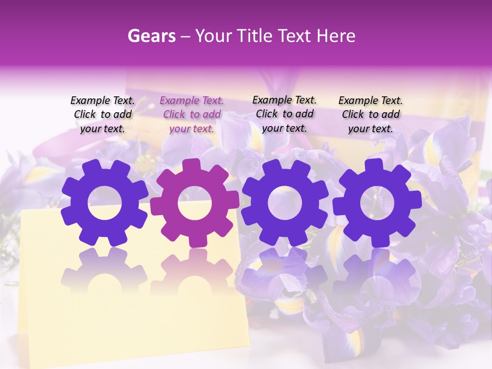 Holiday Ribbon Card PowerPoint Template