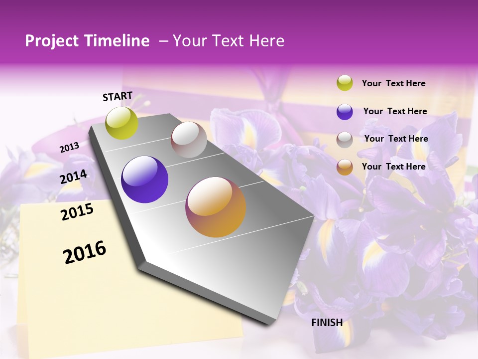 Holiday Ribbon Card PowerPoint Template