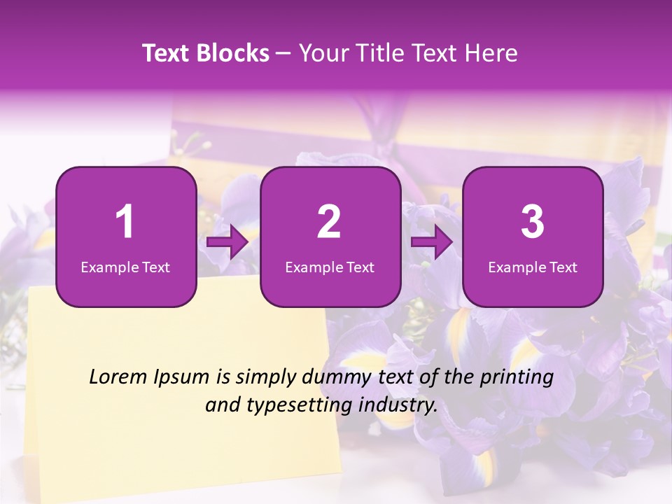 Holiday Ribbon Card PowerPoint Template