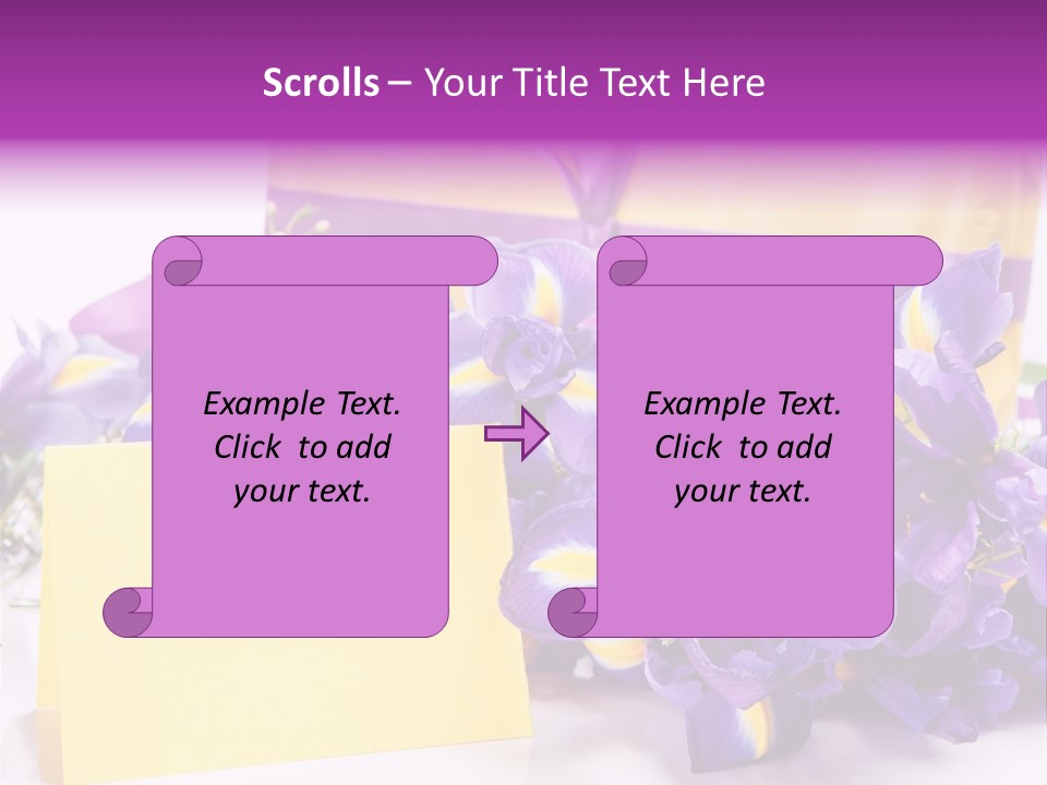 Holiday Ribbon Card PowerPoint Template