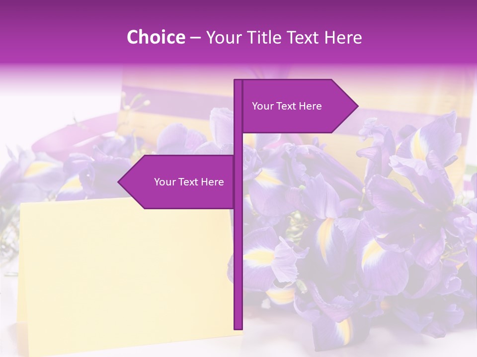 Holiday Ribbon Card PowerPoint Template