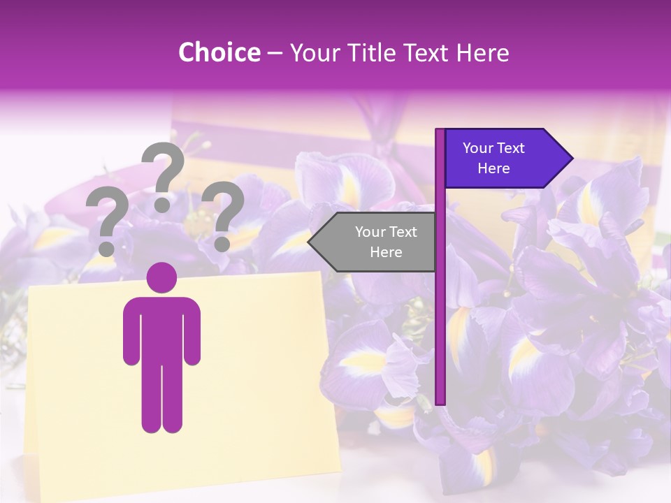 Holiday Ribbon Card PowerPoint Template