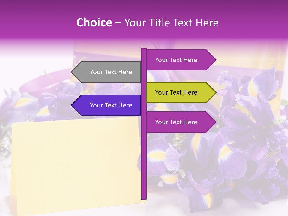 Holiday Ribbon Card PowerPoint Template