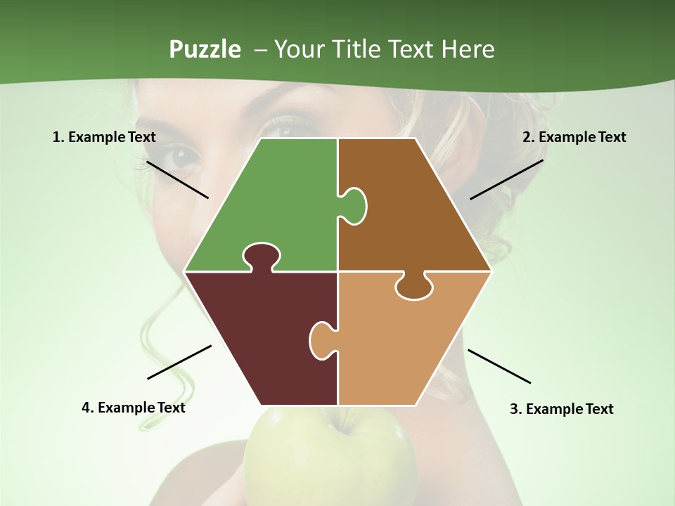 Makeup Female Girl PowerPoint Template